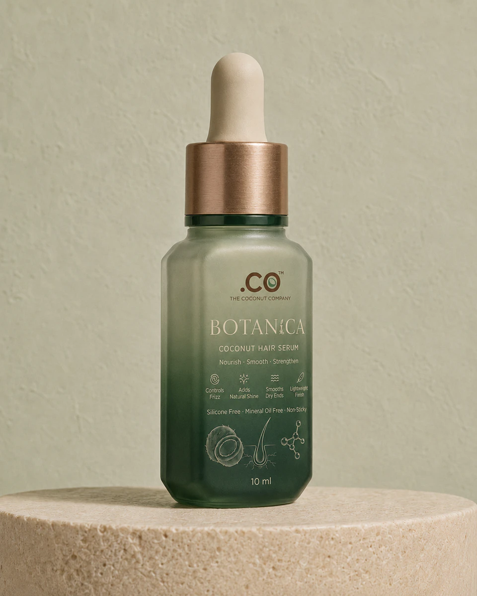 .CO BOTANiCA Coconut Hair Serum product detail and packaging