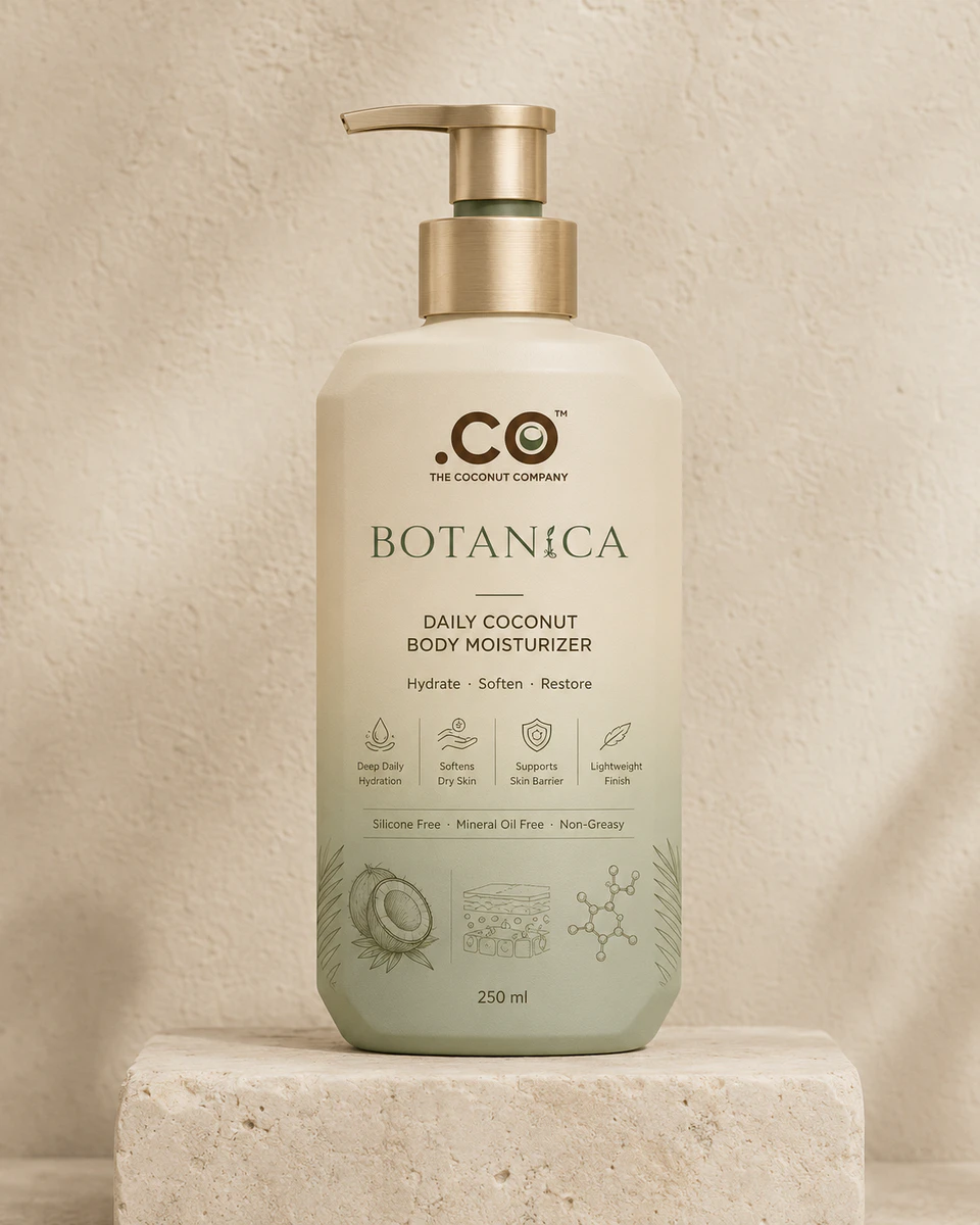 .CO BOTANiCA Coconut Body Moisturizer product detail and packaging