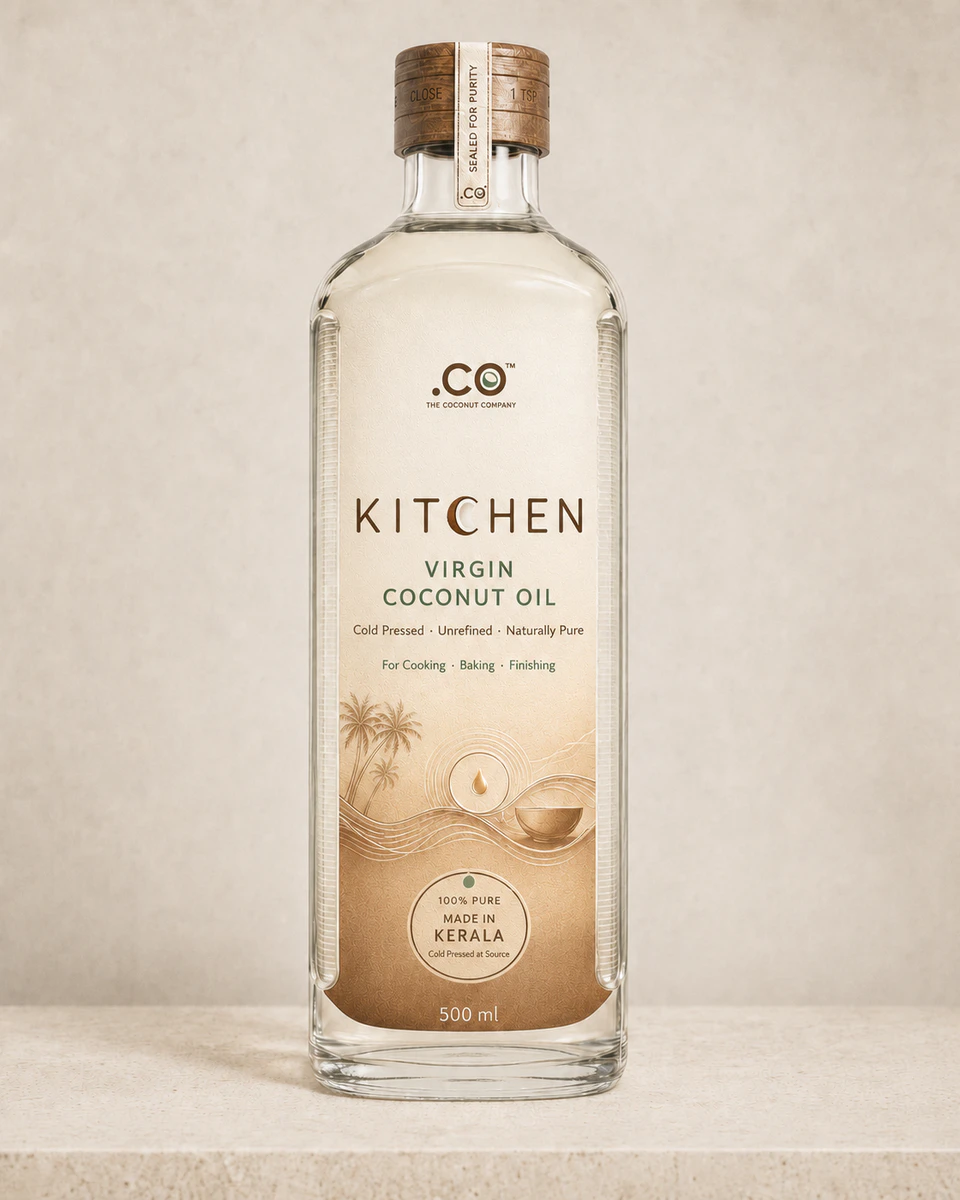 .CO Kitchen Coconut Oil product detail and packaging