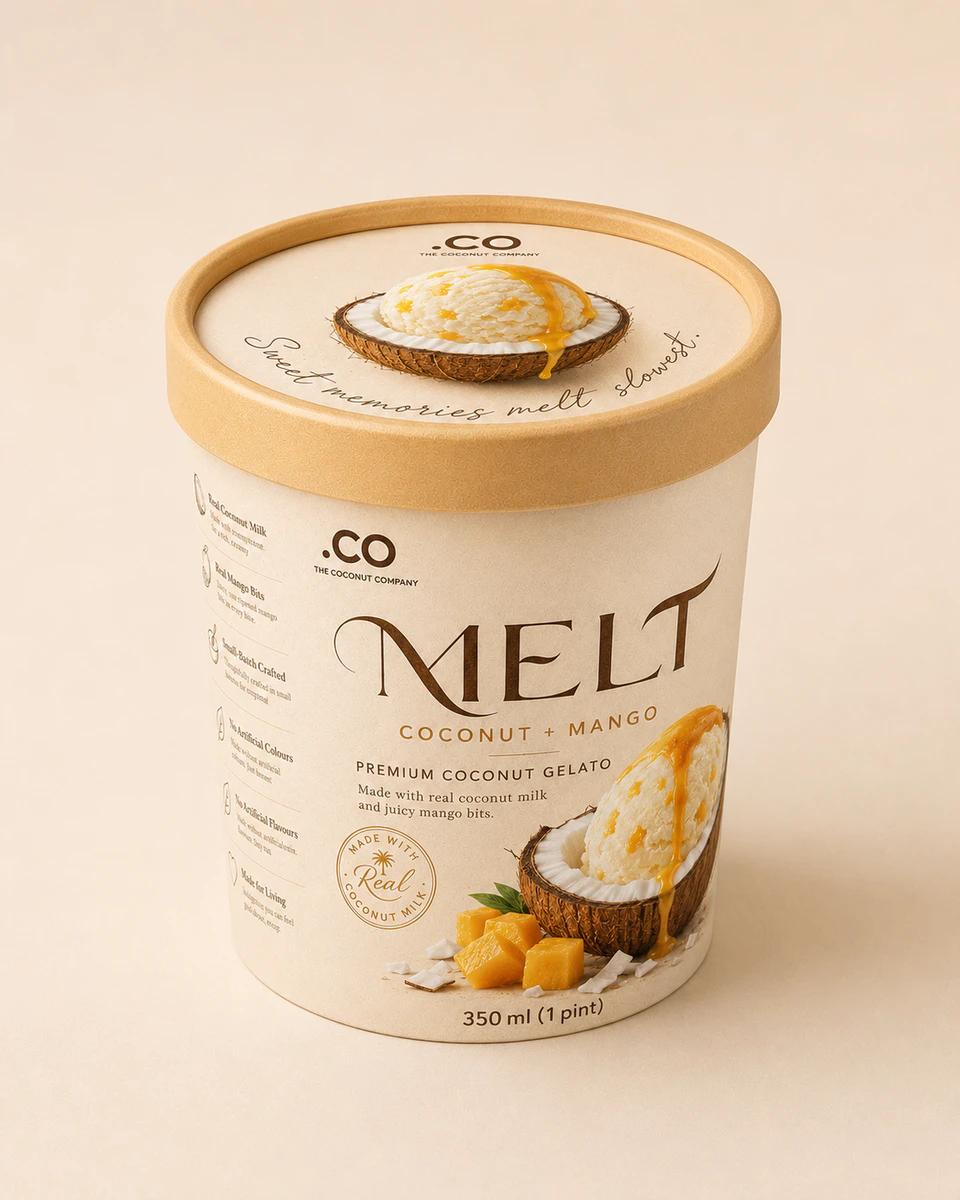 MELT.CO Mango Coconut product detail and packaging
